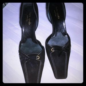 *PRE LOVED* Kate Spade Black Suede Kitten Heels